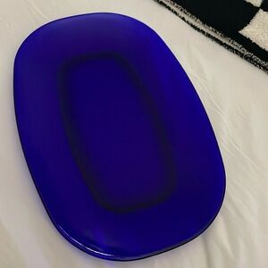 Cobalt Blue Oblong Platter.